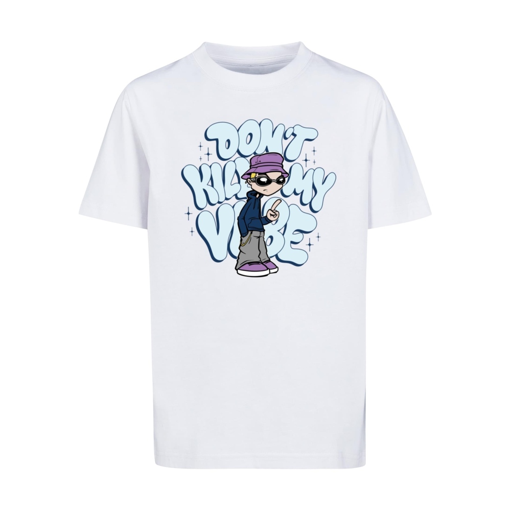 Mister Tee - Don't Kill My Vibe Kinder TShirt - WeiÃŸ